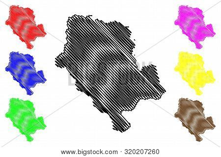 Cibitoke Province (republic Of Burundi, Provinces Of Burundi, Western Region) Map Vector Illustratio
