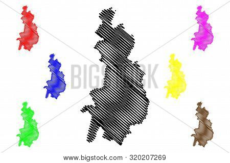 Gitega Province (republic Of Burundi, Provinces Of Burundi, Eastern Region) Map Vector Illustration,