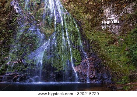 Thac Tinh Yeu Waterfall Which Lies Within Hoang Lien National Park Near Sapa Vietnam Asia