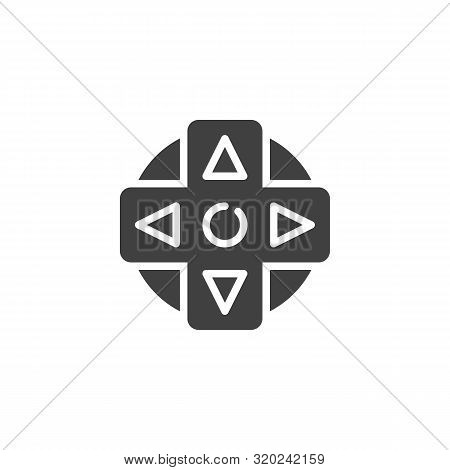 Joystick Controller Vector Icon. Filled Flat Sign For Mobile Concept And Web Design. Game Controller