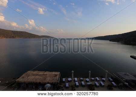 Amfilochia, Greece - 26 July 2019: The City Of Amfilochia In The Outskirts Of Western Greece