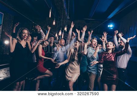 Nice-looking Attractive Glamorous Elegant Chic Trendy Stylish Cheerful Positive Girls And Guys Havin