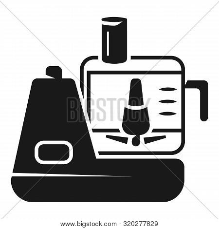 Plastic Food Processor Icon. Simple Illustration Of Plastic Food Processor Vector Icon For Web Desig