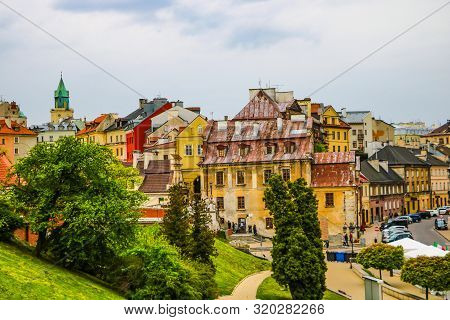 Lublin, Poland, May 10, 2019: Panorama Of City Of Lublin In Poland, Europe.