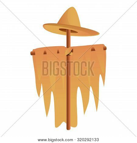 Textile Scarecrow Icon. Cartoon Of Textile Scarecrow Vector Icon For Web Design Isolated On White Ba
