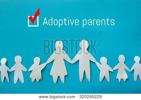 Adopt A Child Concept Image. Family With Adopted Child