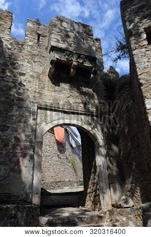 Lepanto, Greece - 18 July 2019: The Gateway To The Fortress