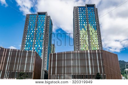 Bogota, Colombia - November 11, 2018: Famous Downtown Bogota Area Distinguished By University Reside