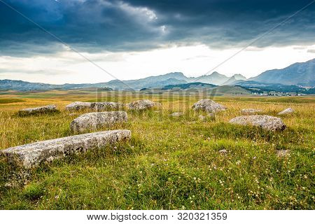 Old Stecci In Novakovici, Durmitor, Montenegro, Europe