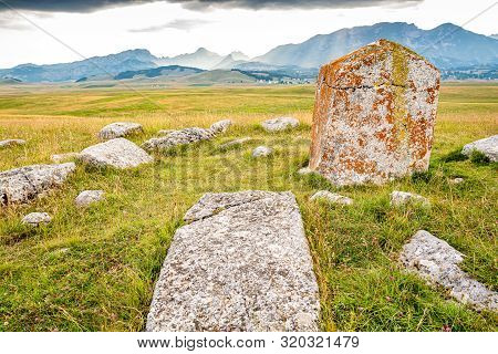 Old Stecci In Novakovici, Durmitor, Montenegro, Europe