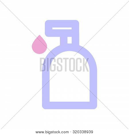 Flat Pink Purple Beauty Makeup Product Icon, Elegant Morandi Color Cosmetic Item, Fashion Accessorie