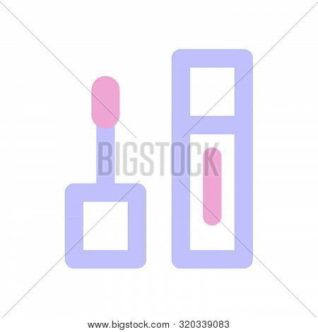 Flat Pink Purple Beauty Makeup Product Icon, Elegant Morandi Color Cosmetic Item, Fashion Accessorie