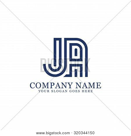 Ja Monogram Logo Inspirations, Letters Logo Template,clean And Creative Designs