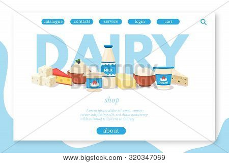 Dairy Products Shop Vector Photo Free Trial Bigstock