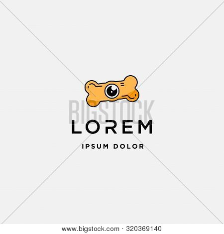 Dog Paw Camera Logo Template Vector Design