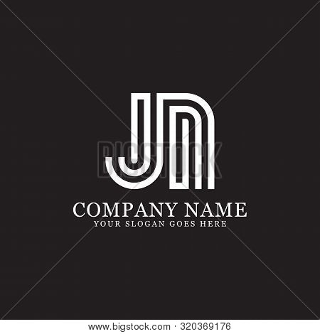 Jn Monogram Logo Inspirations, Letters Logo Template,clean And Creative Designs
