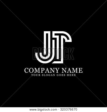Jt Monogram Logo Inspirations, Letters Logo Template,clean And Creative Designs