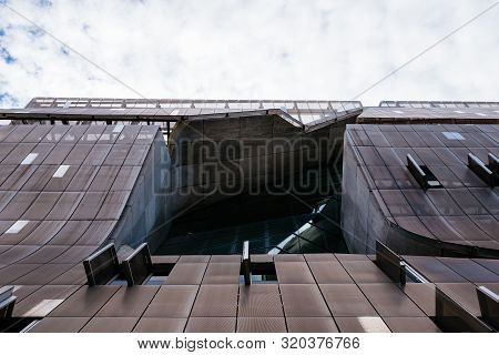New York City, Usa - June 20, 2018: Low Angle View Of Cooper Square Building In New York. It Was Des