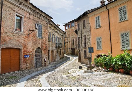 Beco. Castell'Arquato. Emilia-Romagna. Itália.