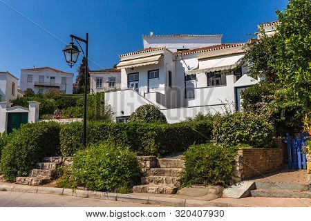 The Small Authentic Streets Of Spetses Island