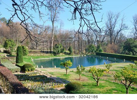 Garden In Yuste Monastery. Spain