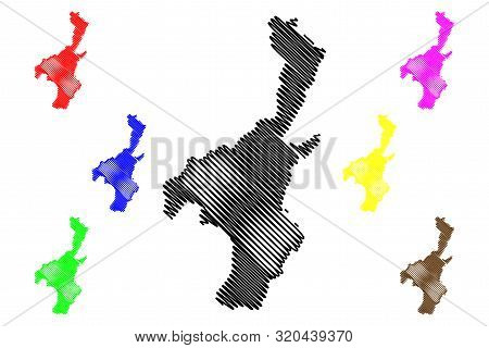 Muyinga Province (republic Of Burundi, Provinces Of Burundi, Northern Region) Map Vector Illustratio