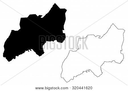 Khatlon Region (republic Of Tajikistan, Regions Of Tajikistan) Map Vector Illustration, Scribble Ske