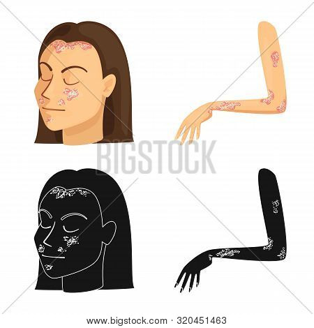 Vector Illustration Of Medical And Pain Icon. Set Of Medical And Disease Vector Icon For Stock.