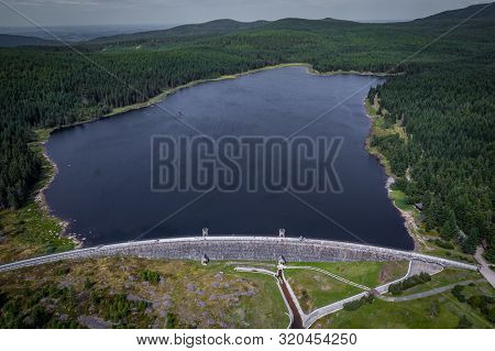 The Bedrichov Dam Reservoir Was Built In 1902-1905 On The Black Neisse River At The Instigation Of T