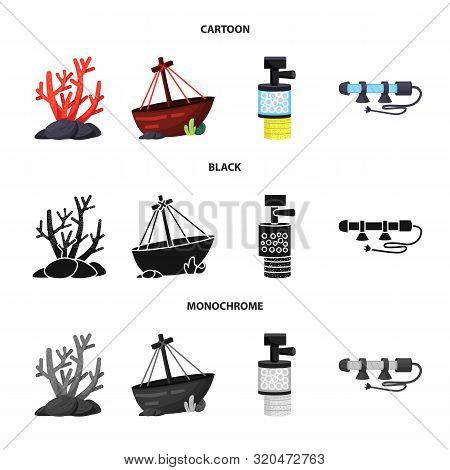 Isolated Object Of Natural And Hobby Sign. Set Of Natural And Interior Vector Icon For Stock.