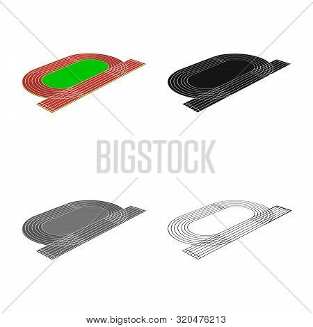 Isolated Object Of Field And Athletic Symbol. Set Of Field And Competition Stock Symbol For Web.