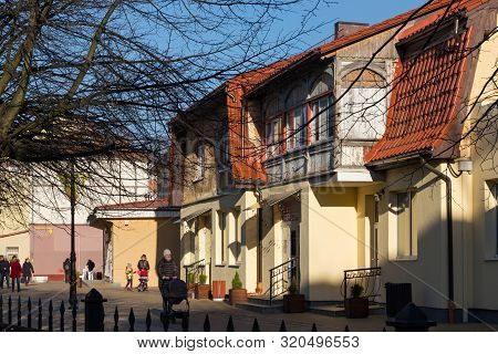 Zelenogradsk, Kaliningrad Region, Russia - April 02, 2019: Old Historic German Building On The Kuror