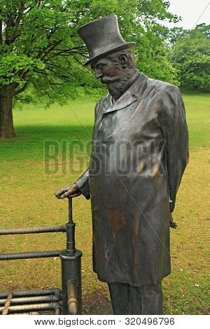 Warsaw, Poland - May 12, 2012: Sculpture Of Sir William Heerlein Lindley In The Town Park. He Was A 