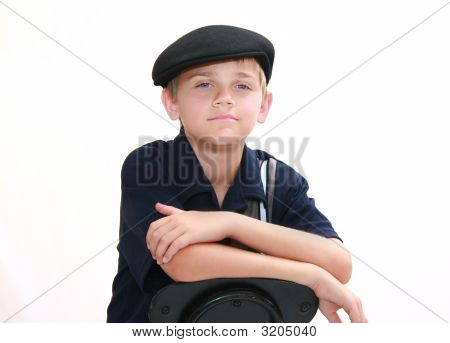 Portrait Of Boy In Blue