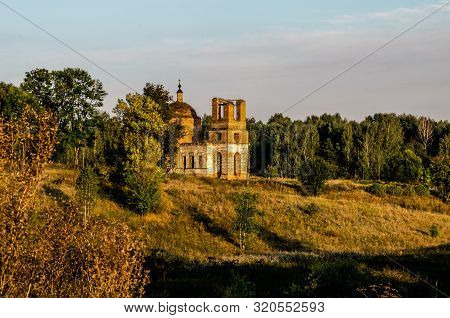 Church Of St. Nicholas The Miracle Worker Bryansk Region, The Village Of Eliseevichi. Ruined Church 