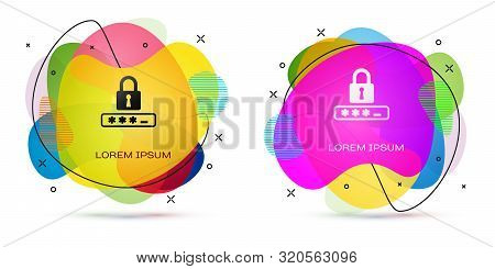 Color Password Protection And Safety Access Icon Isolated On White Background. Lock Icon. Security, 