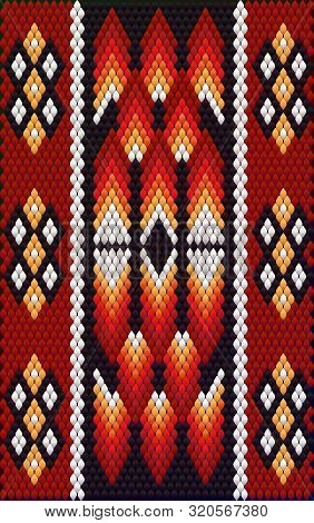 The Traditional Ornament Of The Inhabitants Of The East, The Arab World, In Which Rich Colors Attrac