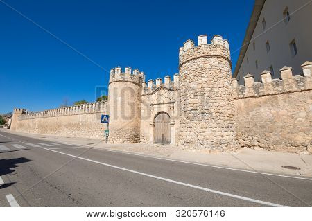 Ancient City Wall In Penaranda De Duero Village