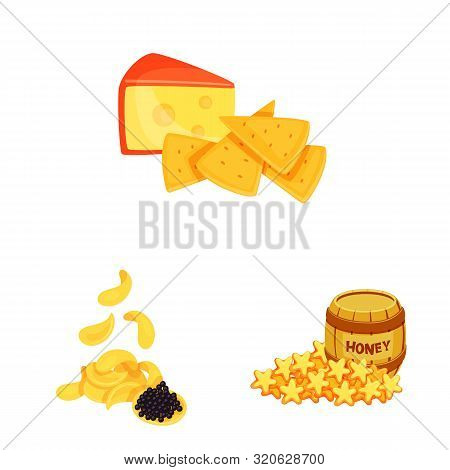Isolated Object Of Food And Product Icon. Set Of Food And Party Stock Vector Illustration.
