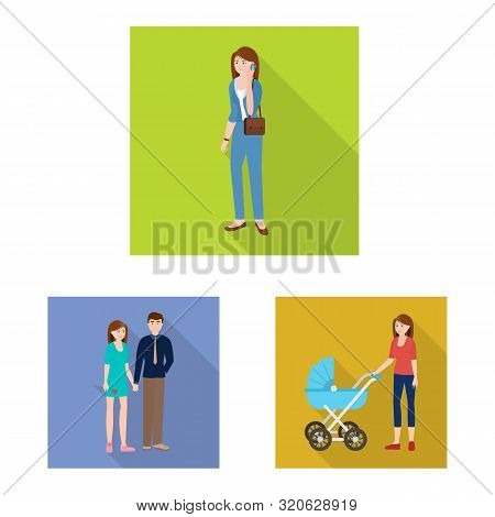 Vector Illustration Of Generation And Happy Logo. Set Of Generation And Avatar Stock Vector Illustra