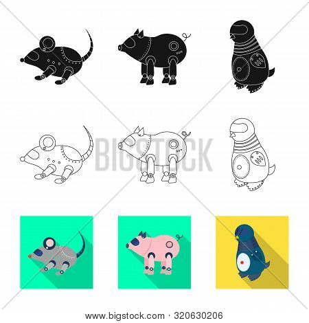 Vector Illustration Of Toy And Science Logo. Set Of Toy And Toy Vector Icon For Stock.
