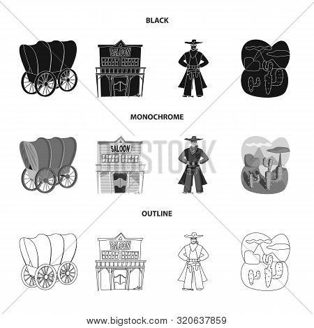 Vector Illustration Of Texas And History Logo. Collection Of Texas And Culture Stock Vector Illustra