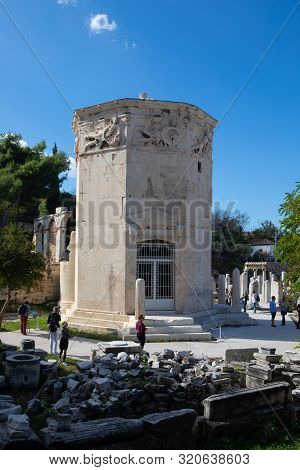 Tower Of The Winds In Athens, Greece