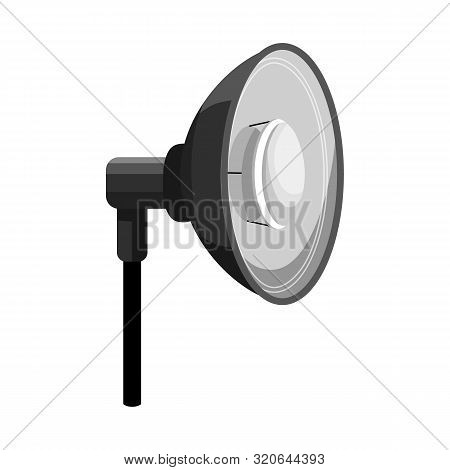 Vector Illustration Of Light And Setup Symbol. Collection Of Light And Softbox Vector Icon For Stock