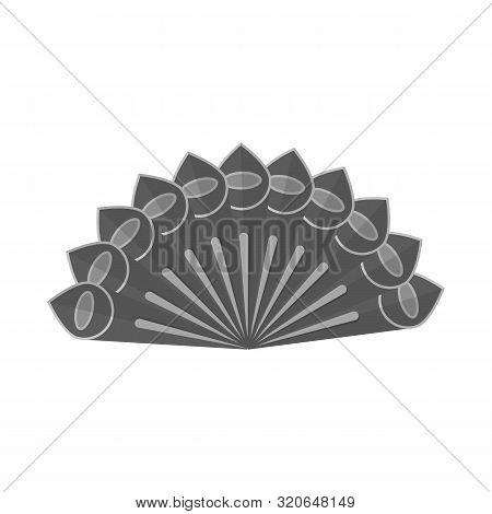 Vector Design Of Fan And Oriental Symbol. Collection Of Fan And Cool Stock Vector Illustration.