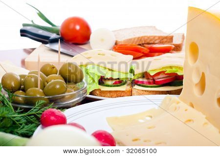 Cheese Sandwich Preparation