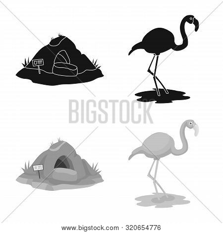 Vector Design Of Nature And Fun Sign. Collection Of Nature And Entertainment Vector Icon For Stock.