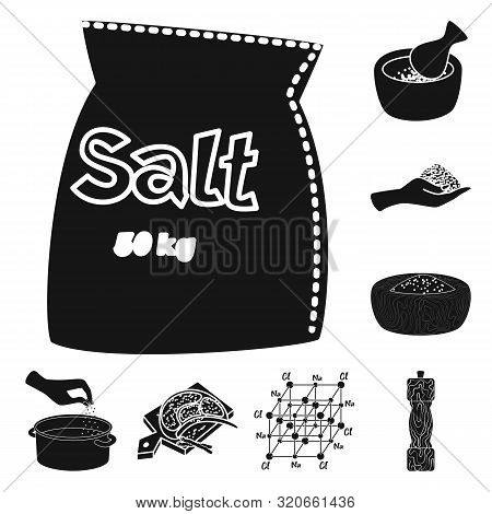 Vector Design Of Natural And Baking Symbol. Set Of Natural And Food Vector Icon For Stock.