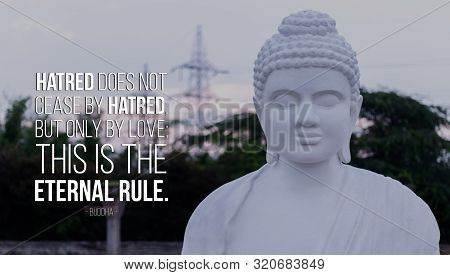 Hatred Does Not Cease By Hatred, But Only By Love; This Is The Eternal Rule - Buddha