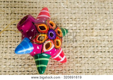 Artisan And Mexican Ceramic & Colorful Pinata Miniature